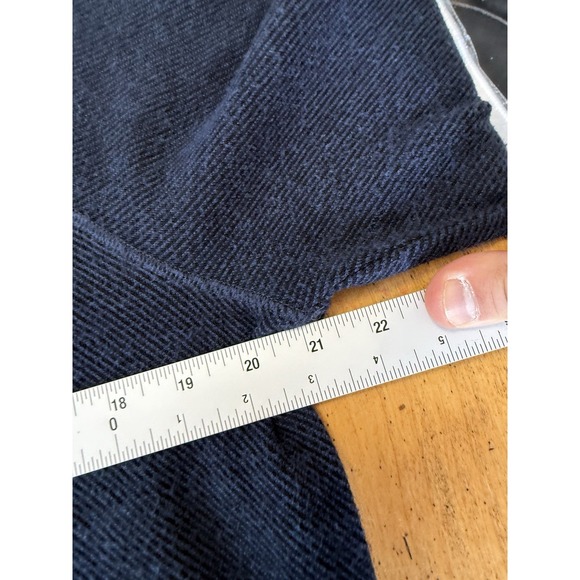 Faherty Sweater Mens Medium Blue Organic Cotton Blend Stretch Crewneck Pullover - Picture 5 of 7